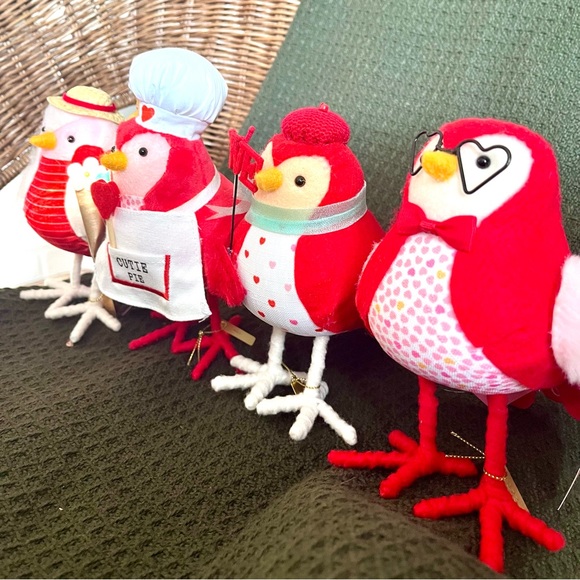 Target Spritz Feathery Friends 2023 Valentine’s Day Birds Set of 4 - Brand New - Picture 10 of 11